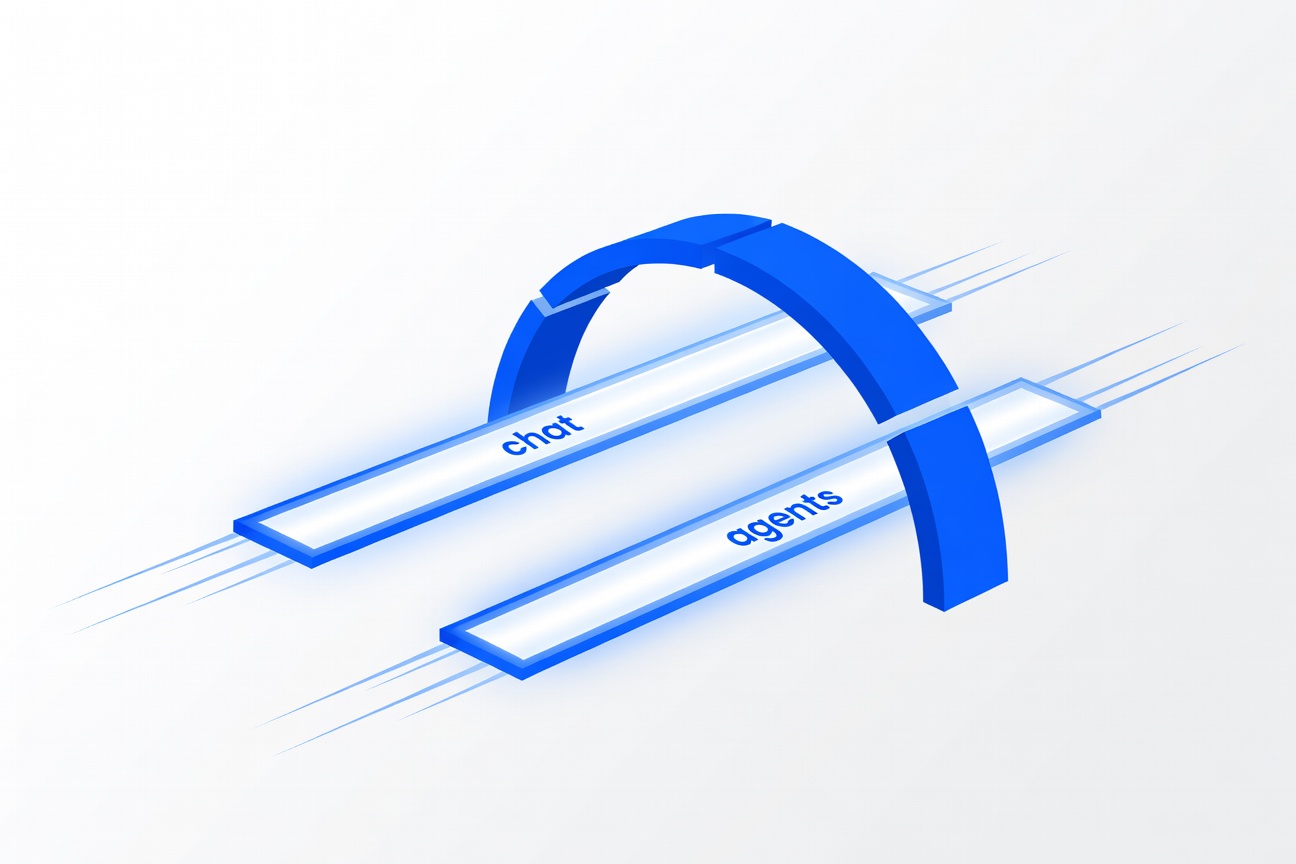 A split flow diagram showing two separate credit pools — one for chat, one for API/agent calls — reconnecting under an Anthropic umbrella