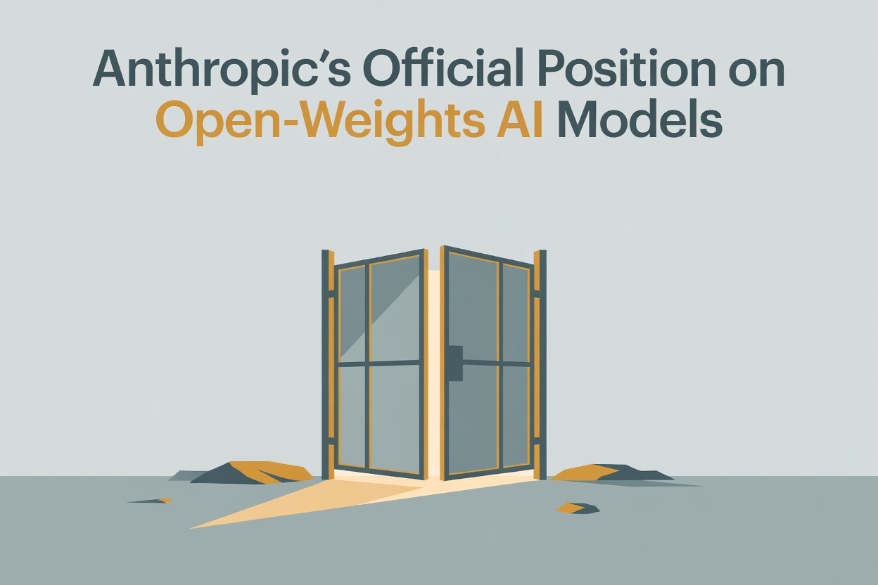 Anthropic's Official Position on Open-Weights AI Models