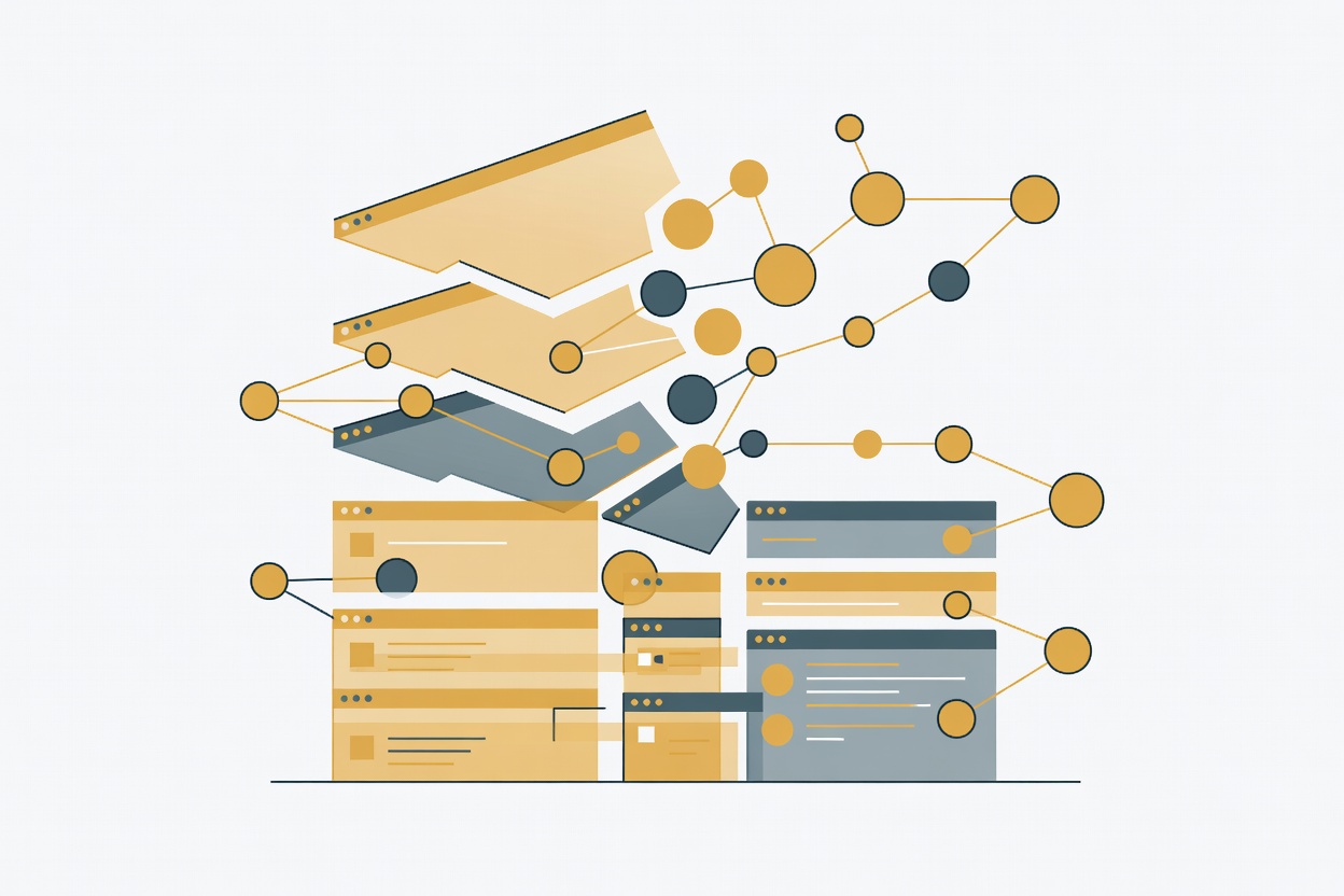 A large abstract $234 billion dollar figure dissolving into interconnected AI agent nodes, representing the displacement of traditional enterprise software by autonomous agents