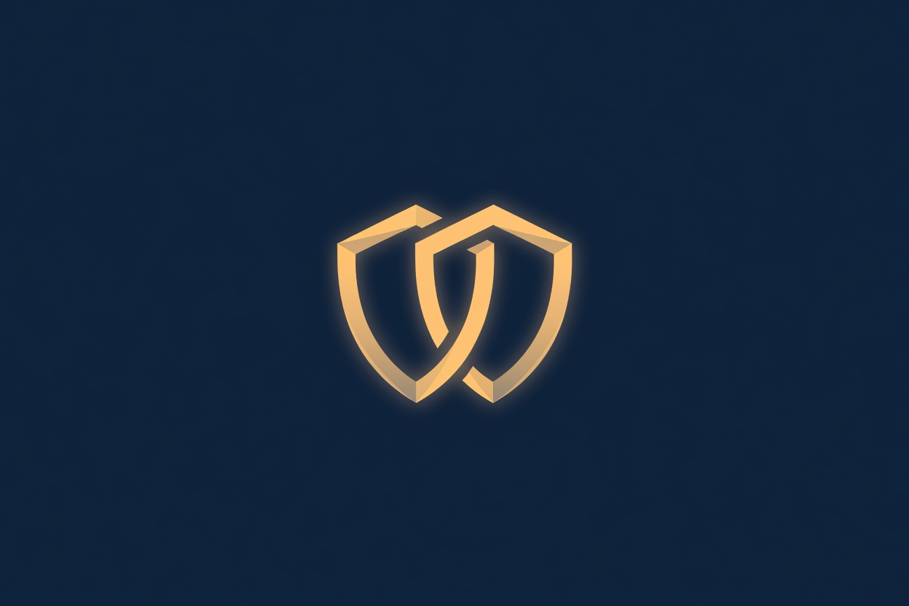 Two interlocking shield symbols — one representing security software, one an AI agent claw — glowing together against a dark blue RSA conference backdrop