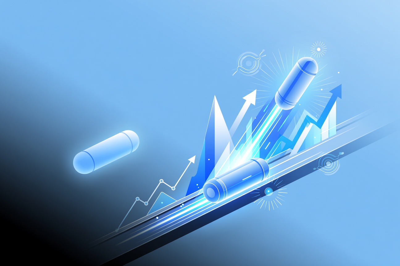 A potato transforming into a glowing AI circuit orb as a video camera dissolves into fragments behind it