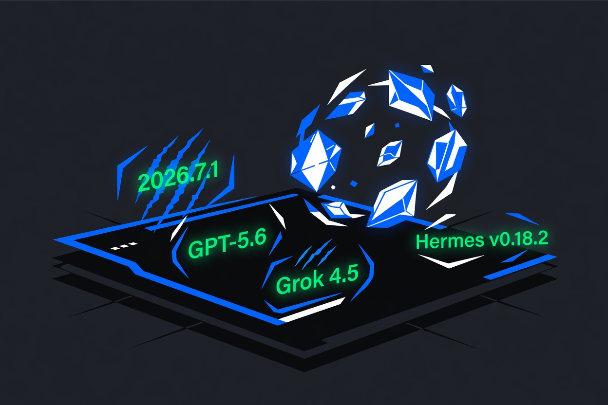 OpenClaw 2026.7.1 Live on Clawi.ai and MyClaw.ai with GPT-5.6, Grok 4.5, and Hermes v0.18.2